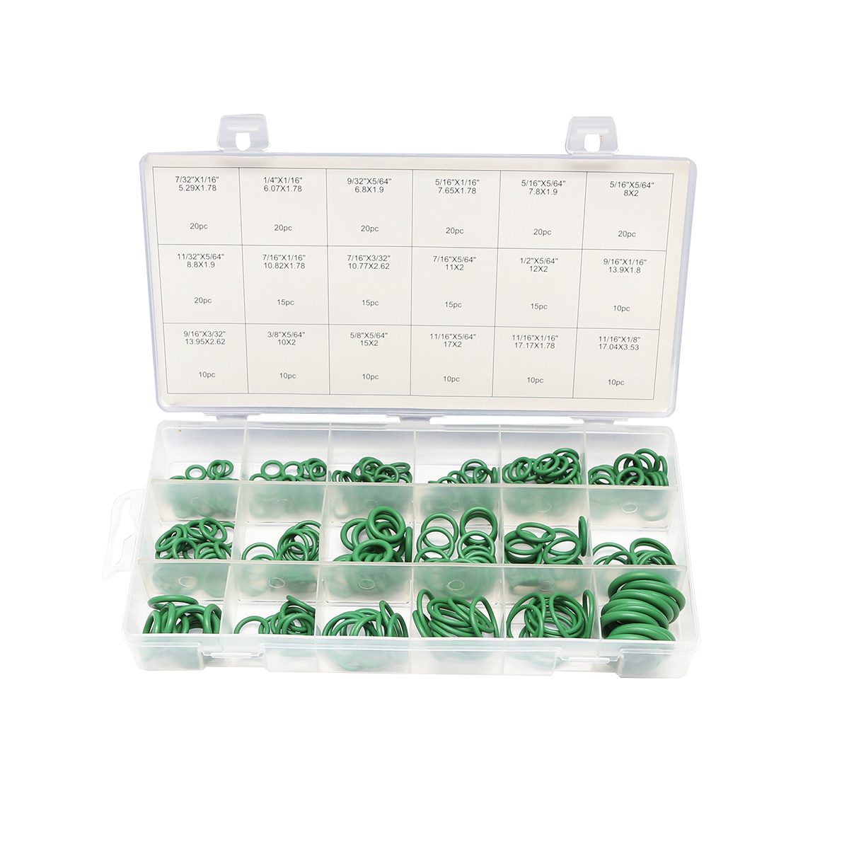 Trusa O-ring pentru clima 270 piese culoare verde - imagine 2