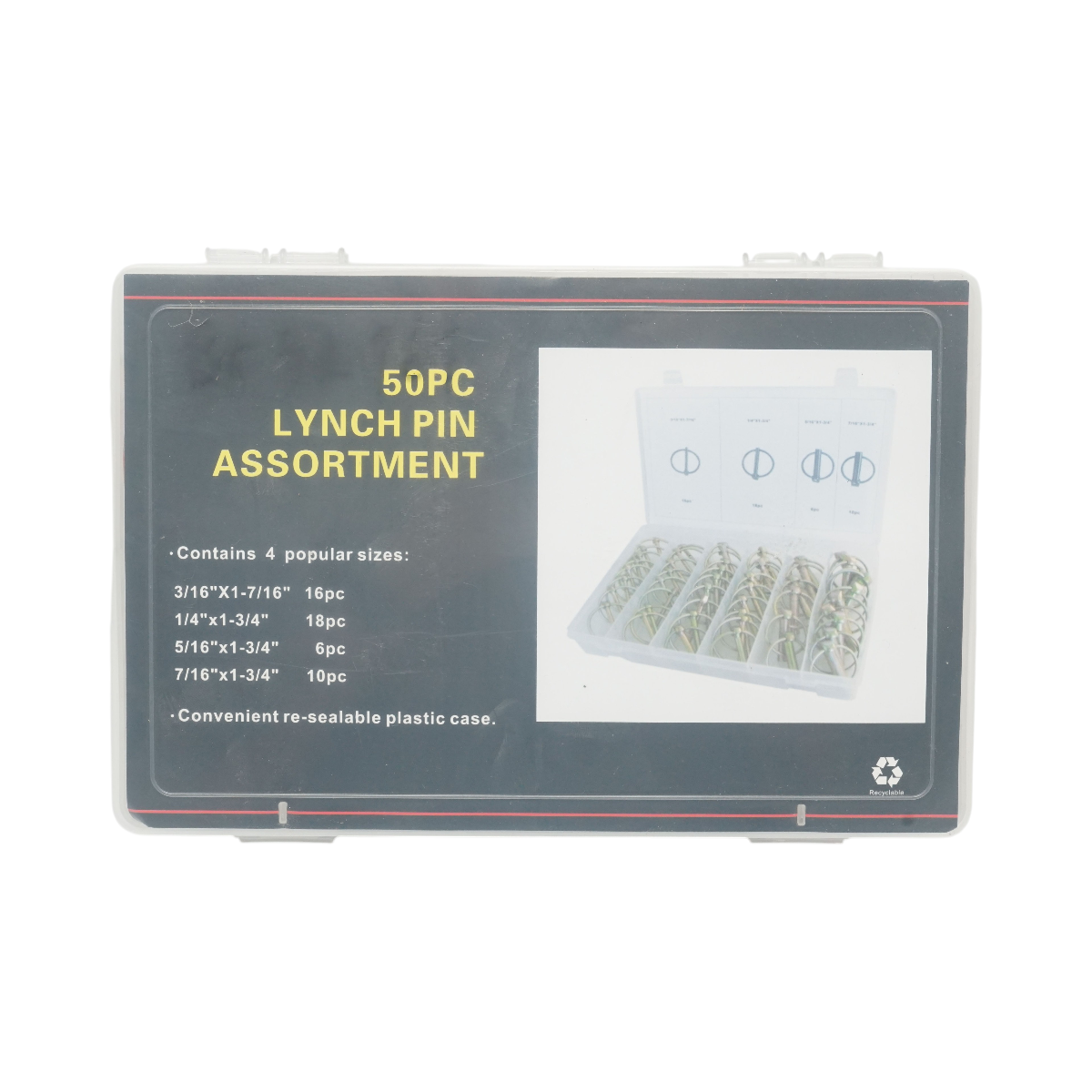 Trusa sigurante bolt cu clema 50 piese - imagine 3