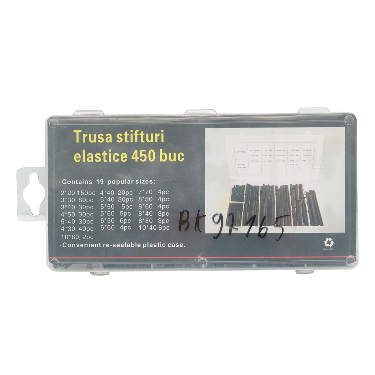 Trusa stifturi elastice 450 piese - imagine 3