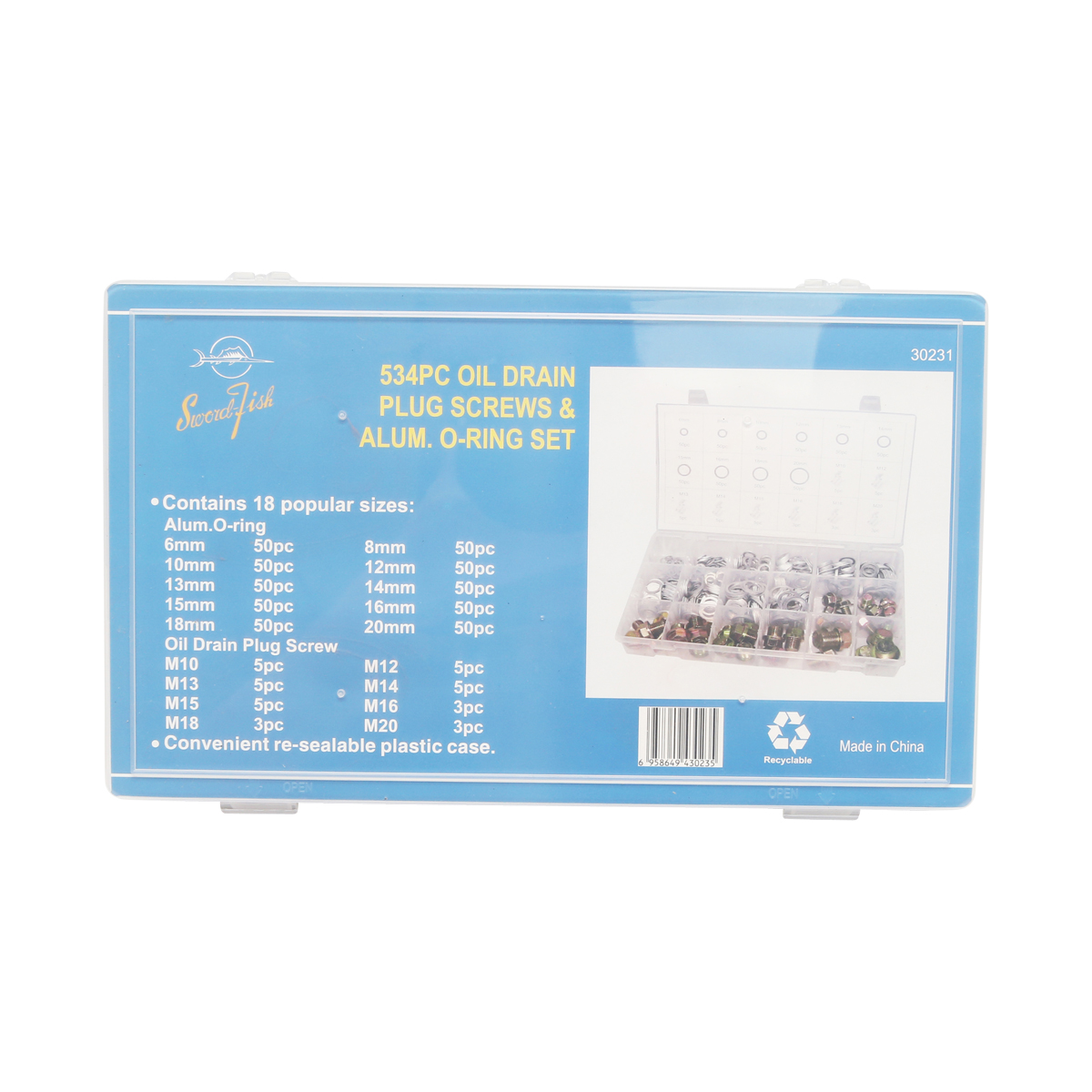 Trusa busoane baie ulei si saibe aluminiu 534 piese - imagine 3