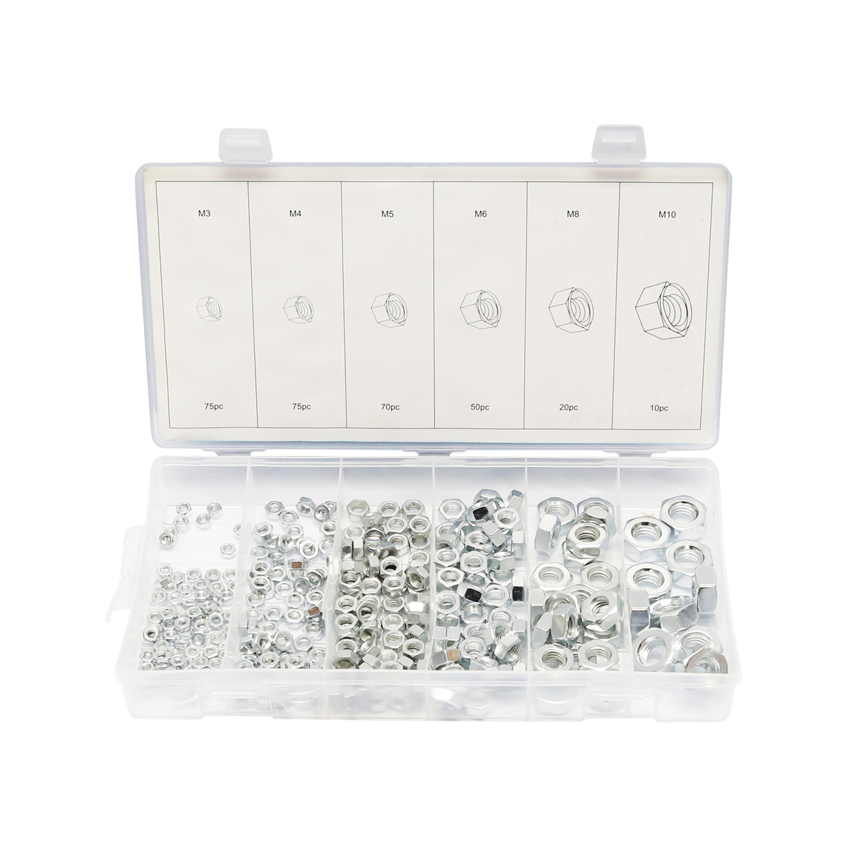 Trusa piulite metric 300 piese - imagine 2