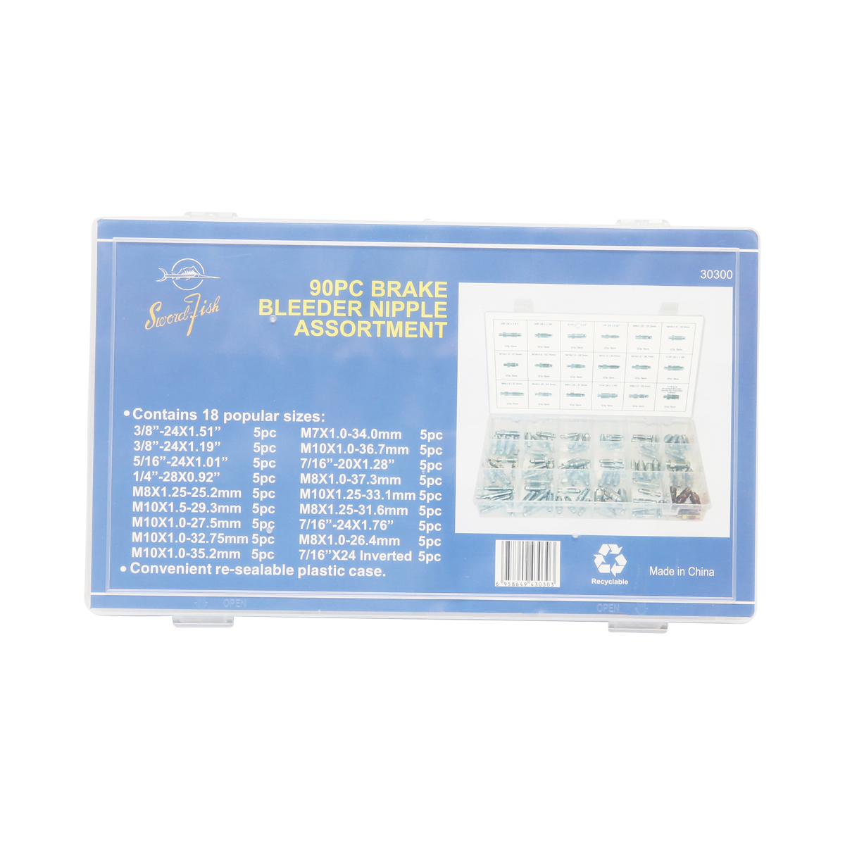 Trusa suruburi de aerisire pentru instalatii frana 90 piese - imagine 3