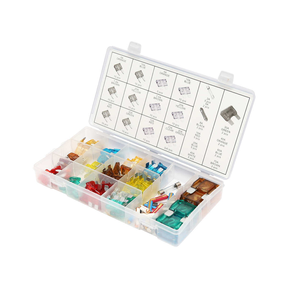 Trusa sigurante electrice auto plate si cilindrice 147 piese