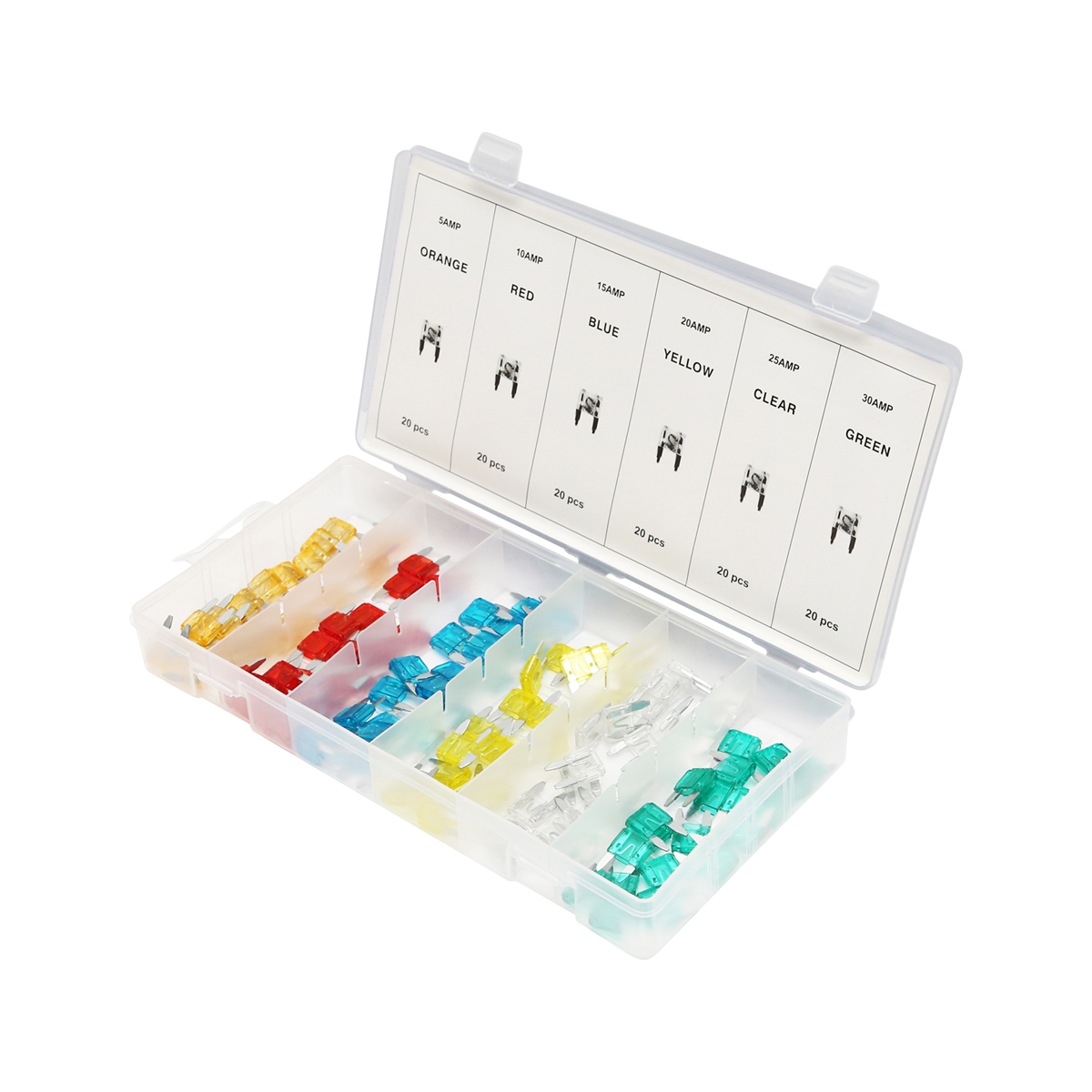 Trusa sigurante electrice auto plate mini 120 piese