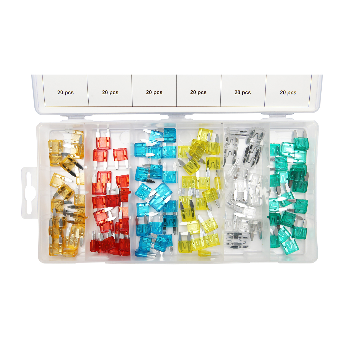 Trusa sigurante electrice auto plate mini 120 piese - imagine 2