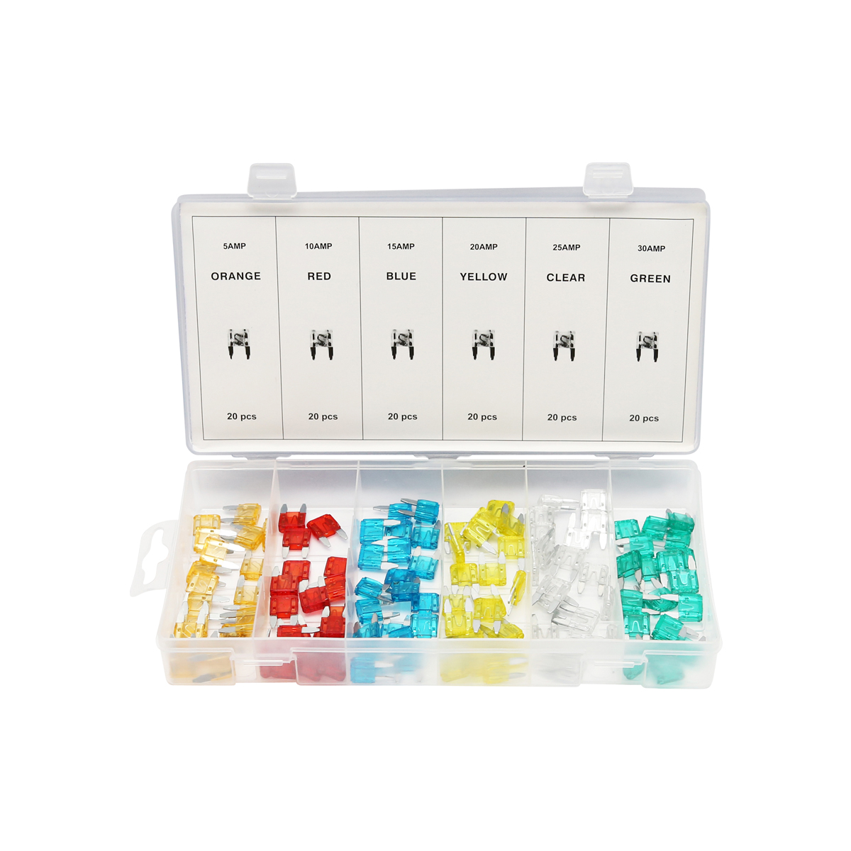 Trusa sigurante electrice auto plate mini 120 piese - imagine 3