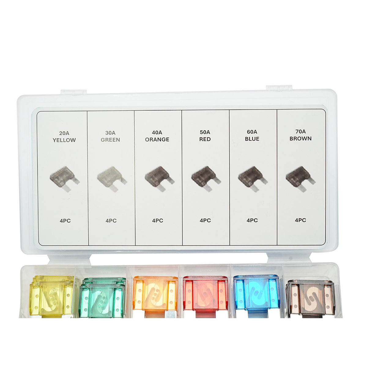 Trusa sigurante electrice auto plate mari 24 piese - imagine 4