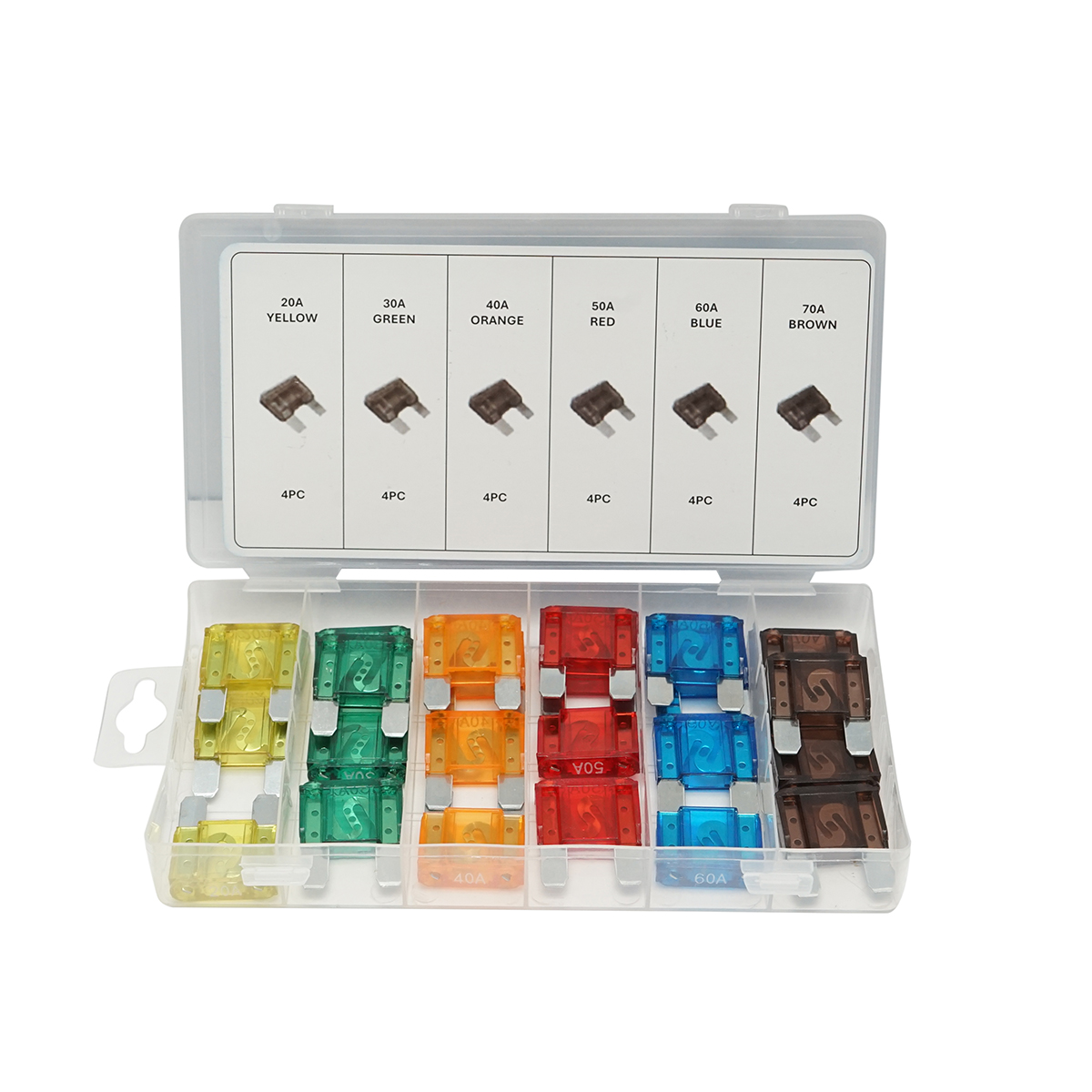 Trusa sigurante electrice auto plate mari 24 piese