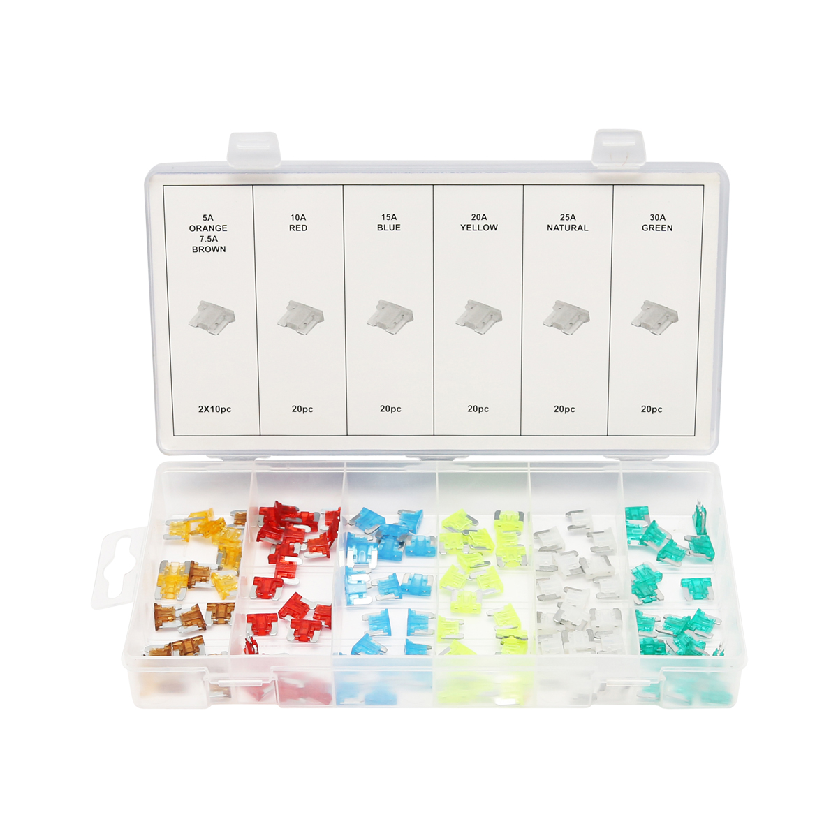 Trusa sigurante electrice auto plate mini 120 piese - imagine 2