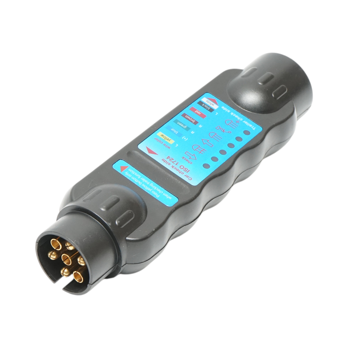 Tester verificare lumini remorca, priza mama-tata cu 7 pini Breckner Germany - imagine 2