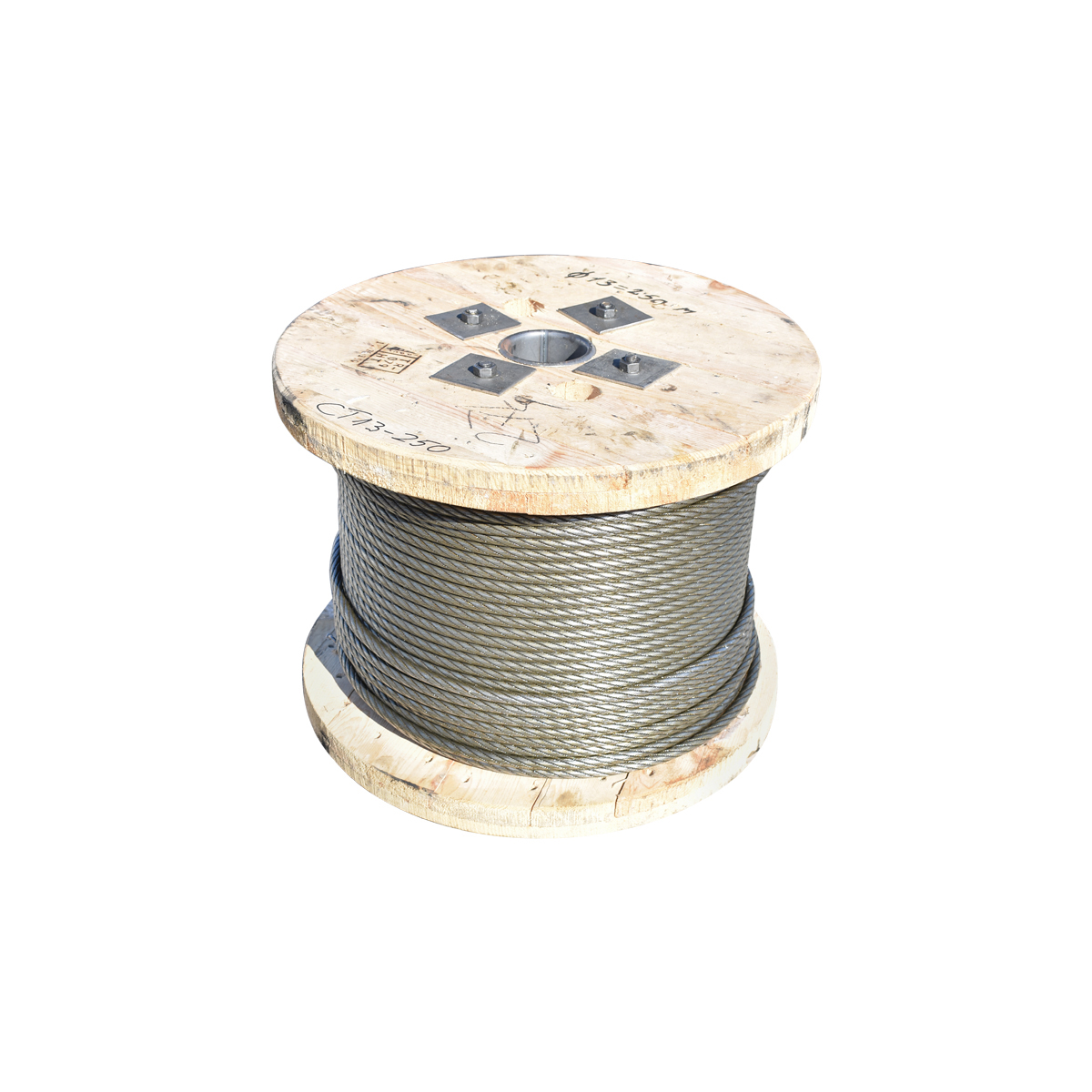 Cablu troliu otel 6x25 fi 11mm inima metalica batut 0,7Kg/1m, 215m/rola