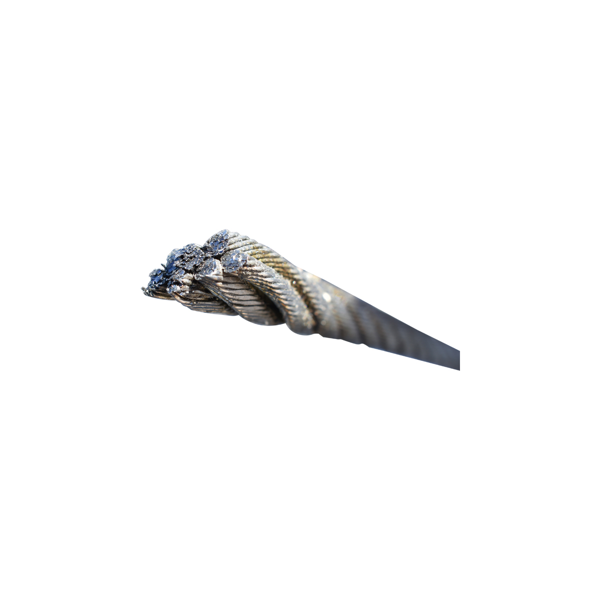Cablu troliu otel 6x25 fi 13mm inima metalica batut 0,95Kg/1m, 600m/rola - imagine 3
