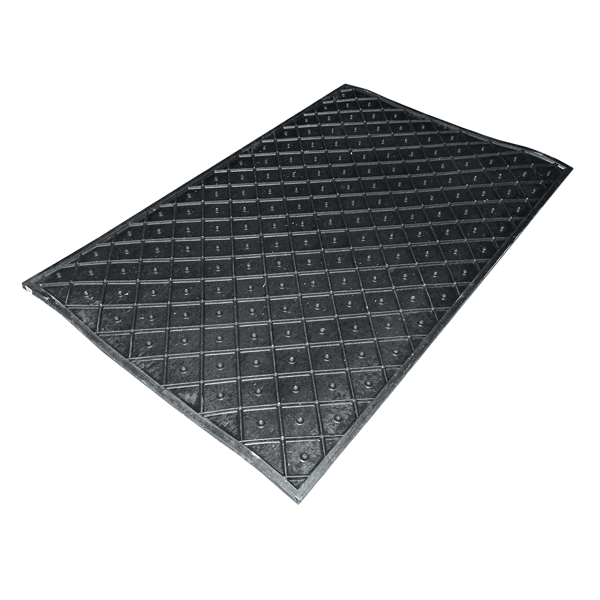 Covor din cauciuc cu striatii 120x190x3.2cm pentru asternut odihna bovine - imagine 4