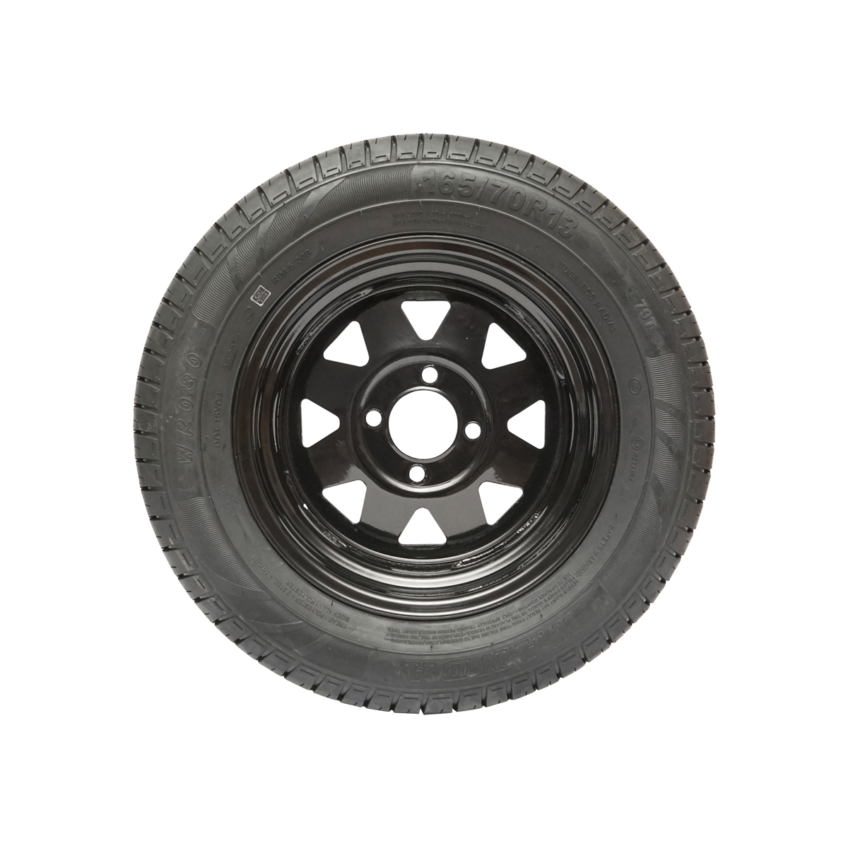 Roata cu janta 4 gauri pentru remorca (165/70R13) - imagine 2