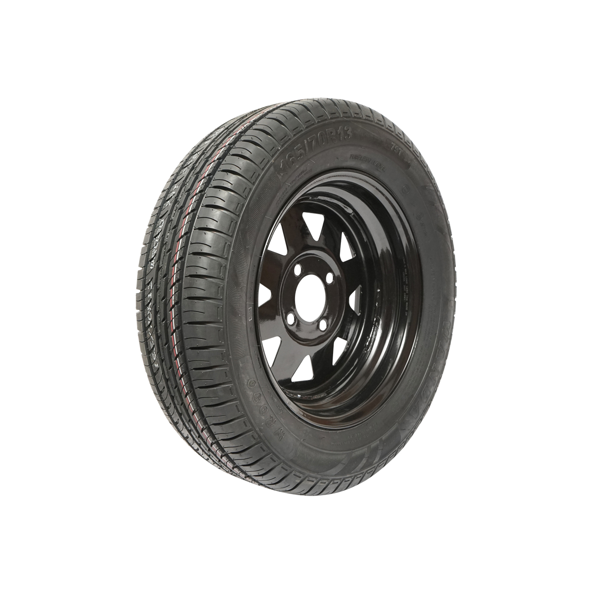 Roata cu janta 4 gauri pentru remorca (165/70R13) - imagine 3