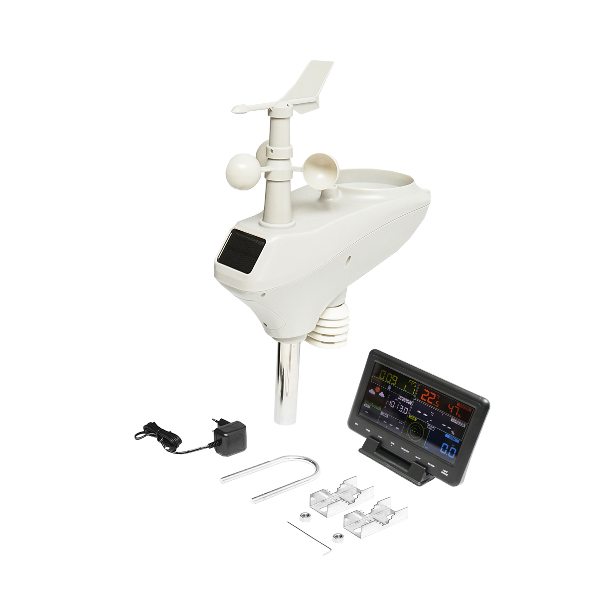 Statie meteo profesionala WIFI cu indice UV si luxmetru, distanta transmitere in camp deschis 100m - imagine 3