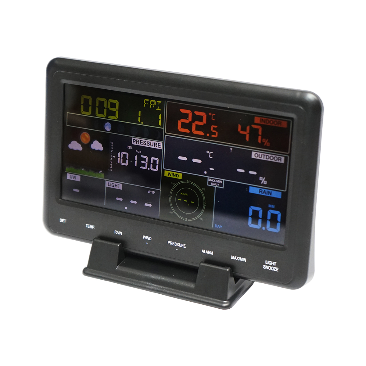 Statie meteo profesionala WIFI cu indice UV si luxmetru, distanta transmitere in camp deschis 100m - imagine 6