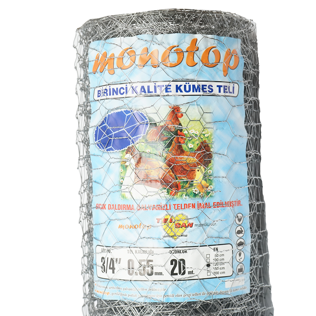 Plasa gard L20m, H120cm, impletita, galvanizata cu ochi 19mm, pentru ingradit - imagine 4