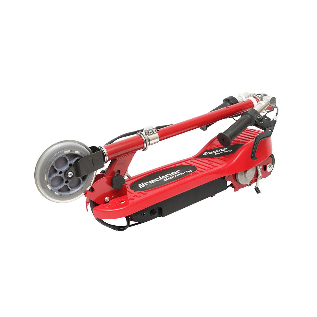 Trotineta electrica rosie 120W 24V 4.5Ah pentru copii, greutate maxima 65Kg, viteza maxima 12km/h Breckner Germany - imagine 13