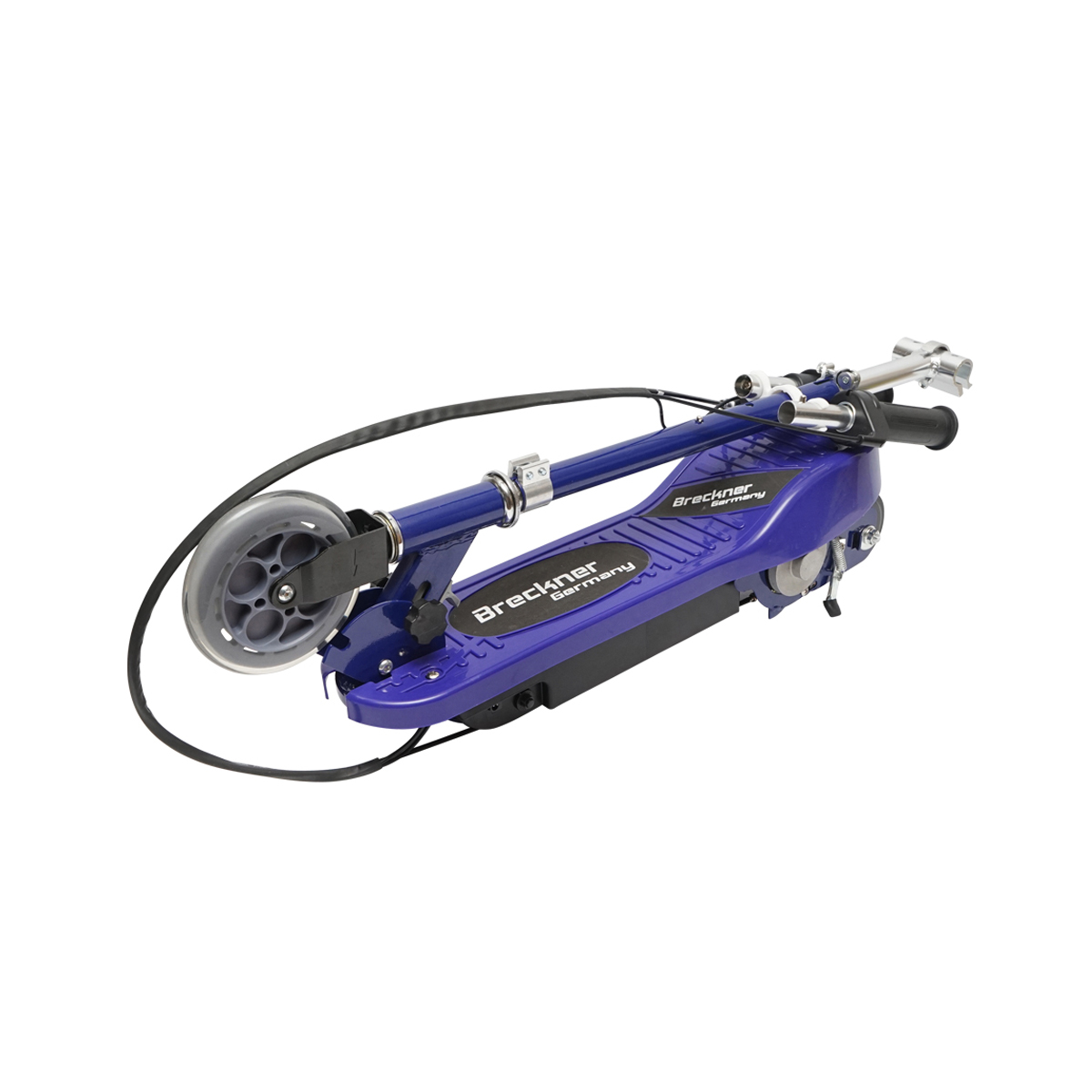 Trotineta electrica albastra 120W 24V 4.5Ah pentru copii, greutate maxima 65Kg, viteza maxima 12km/h Breckner Germany - imagine 13