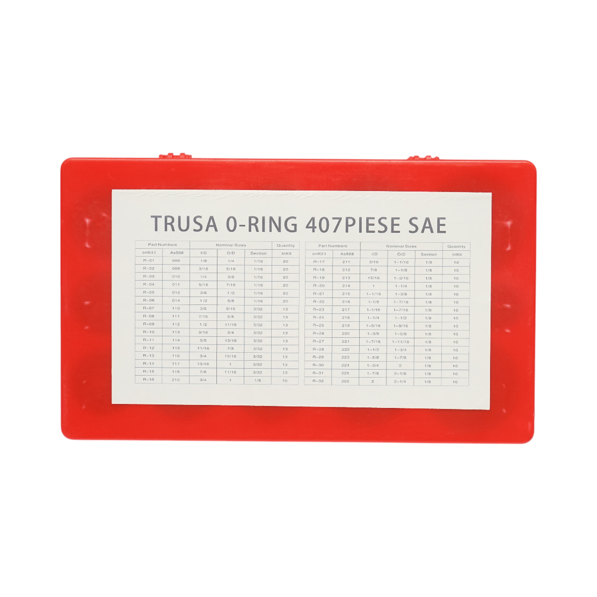 Trusa O-ring SAE 407 piese - imagine 2