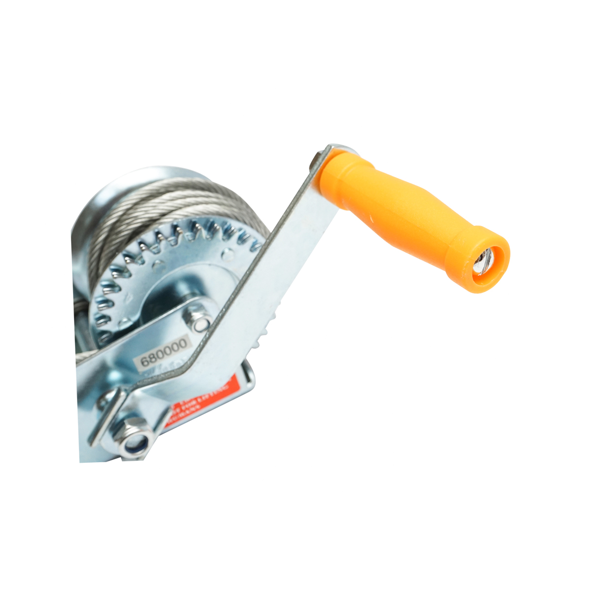 Troliu manual 270Kg cu tambur si cablu grosime 4.5mm, lungime 8m Hoteche - imagine 5