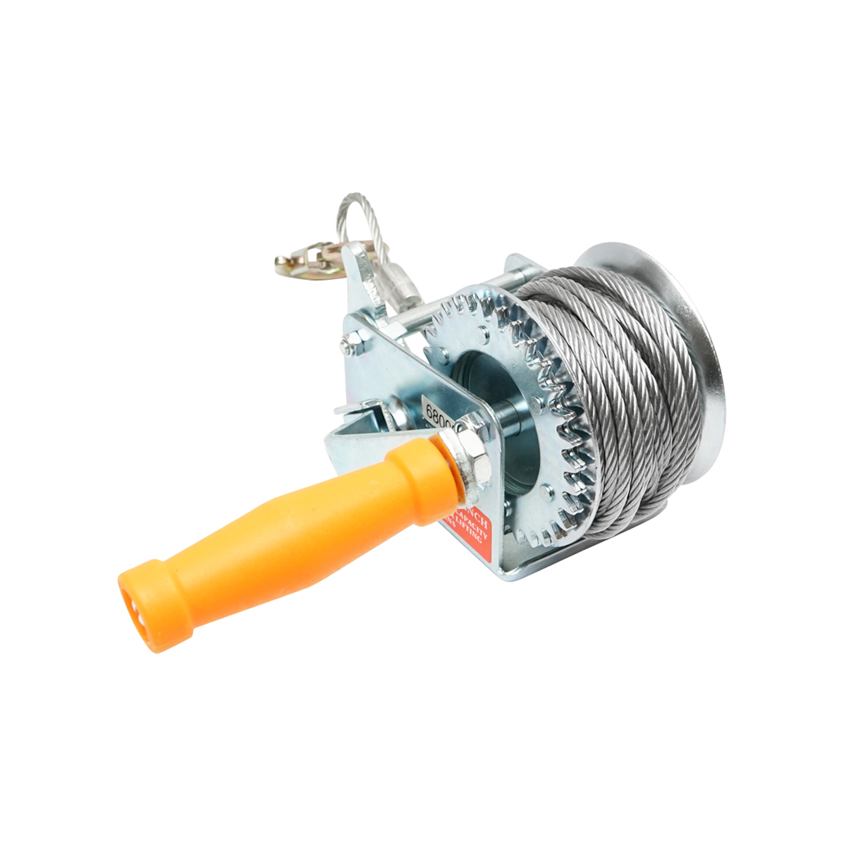 Troliu manual 270Kg cu tambur si cablu grosime 4.5mm, lungime 8m Hoteche - imagine 2