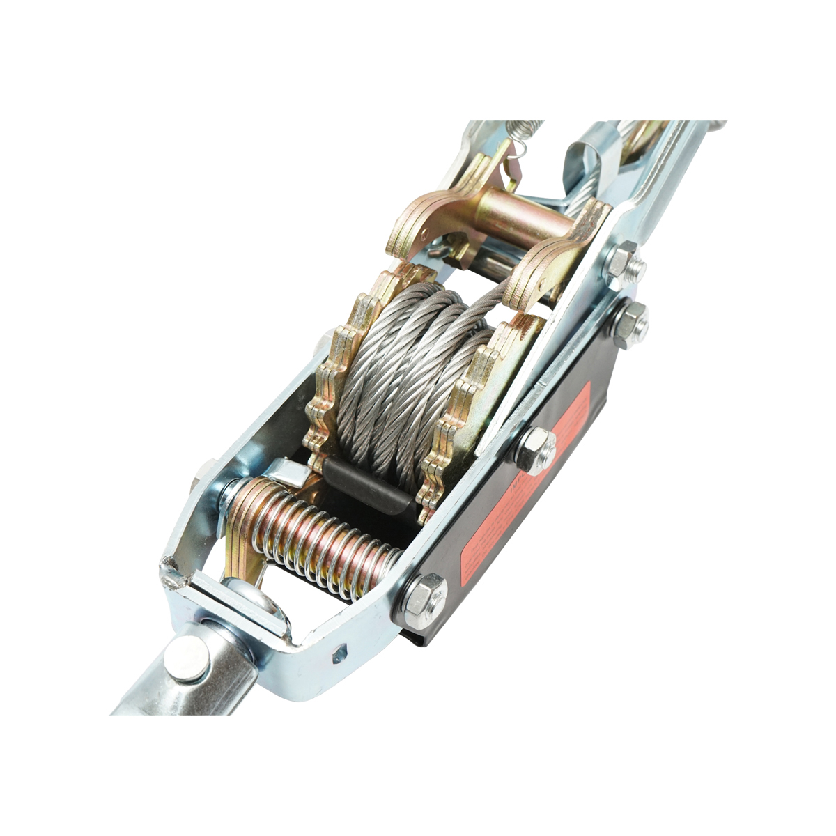 Troliu manual cu clichet 4T, tambur si cablu otel grosime 5.5mm, lungime 3m Hoteche - imagine 3
