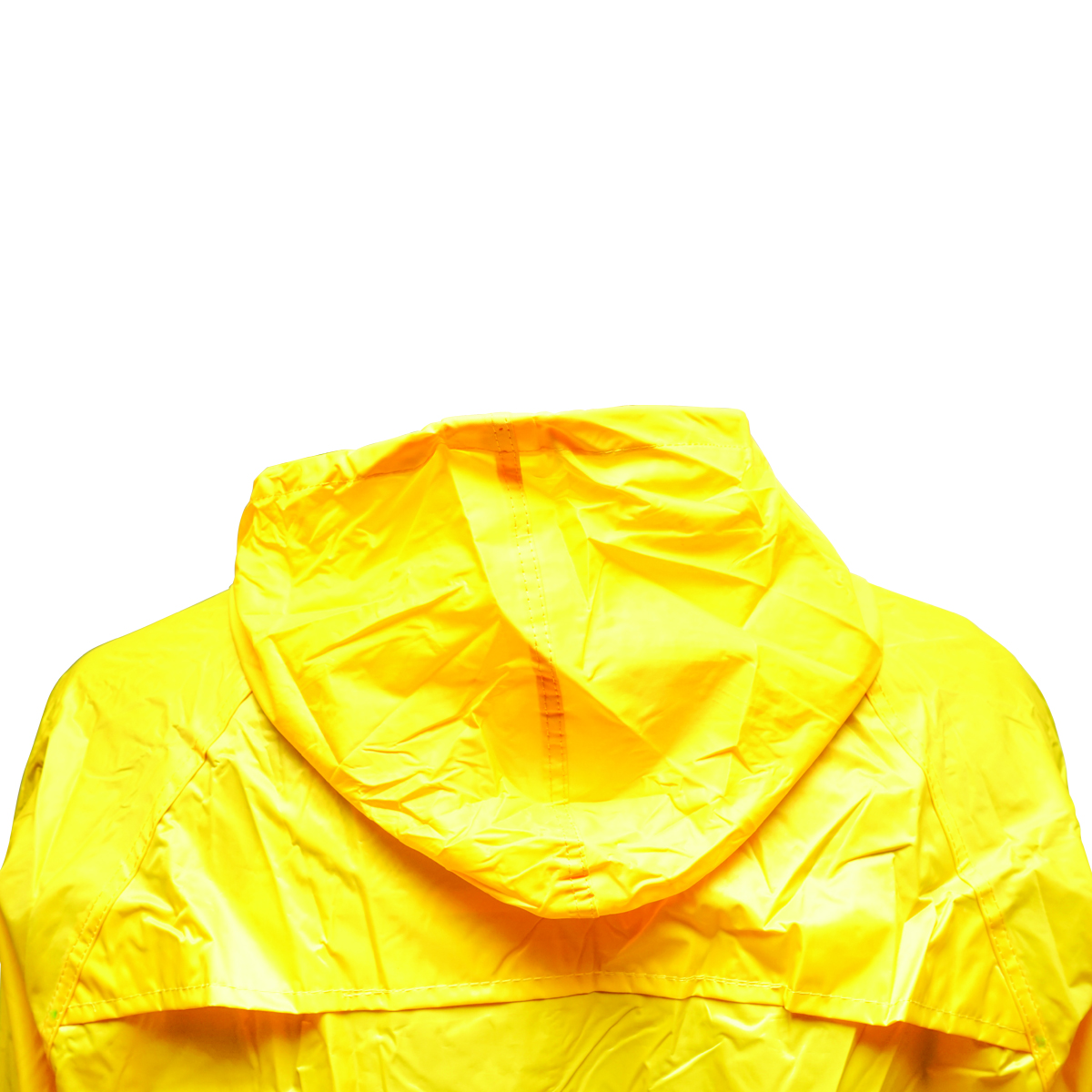 Pelerina cu gluga impermeabila XL din poliester cu membrana PVC fante de aerisire, 2 buzunare si fermoar galben Breckner Germany	 - imagine 4