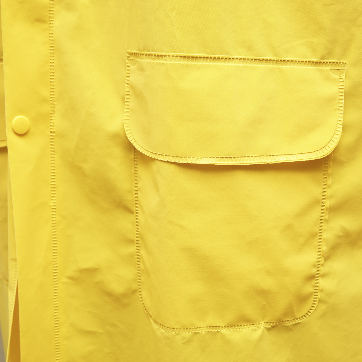 Pelerina cu gluga impermeabila XXXL din poliester si PVC cu fante de aerisire, 2 buzunare si fermoar galben Breckner Germany - imagine 6