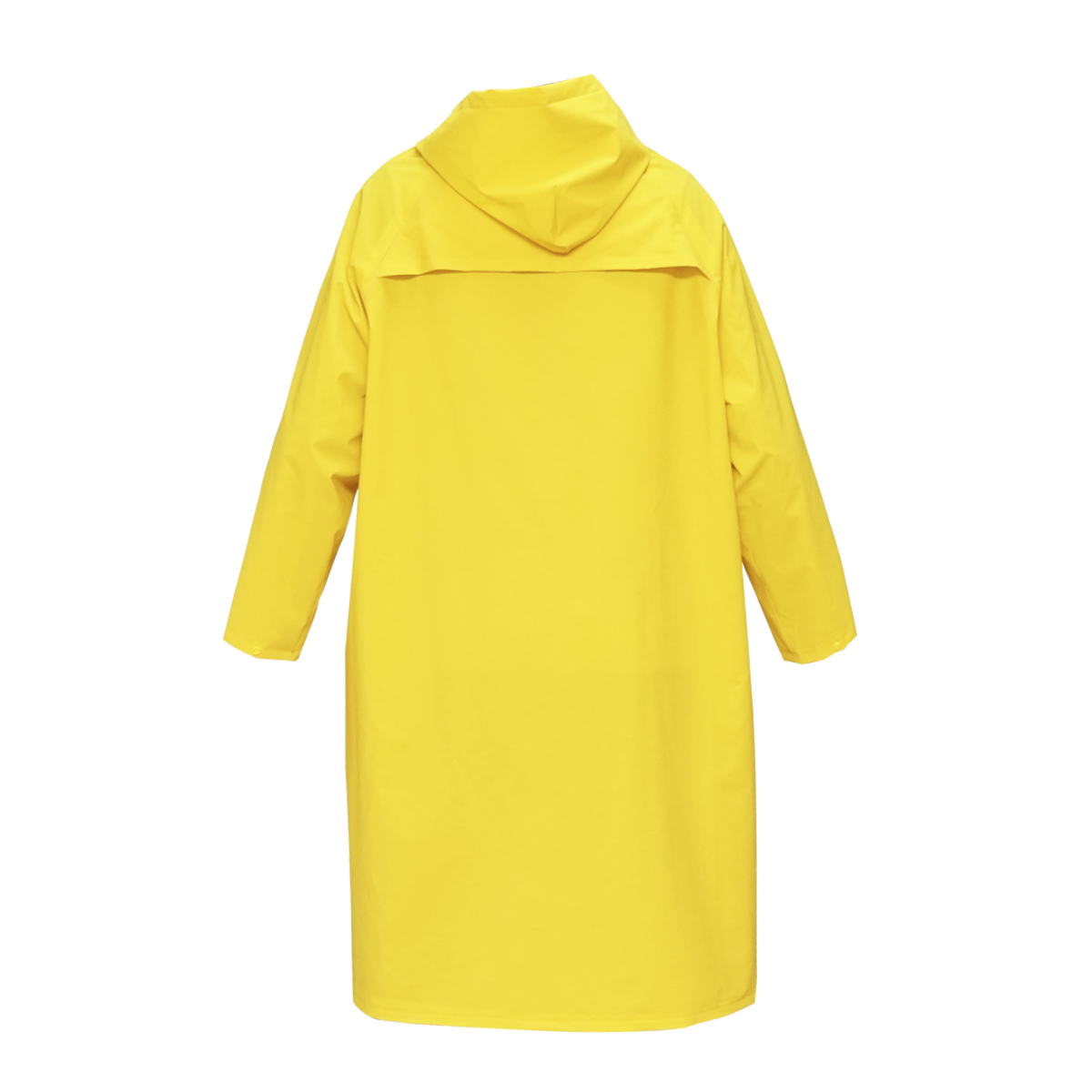Pelerina cu gluga impermeabila XXXL din poliester si PVC cu fante de aerisire, 2 buzunare si fermoar galben Breckner Germany - imagine 3