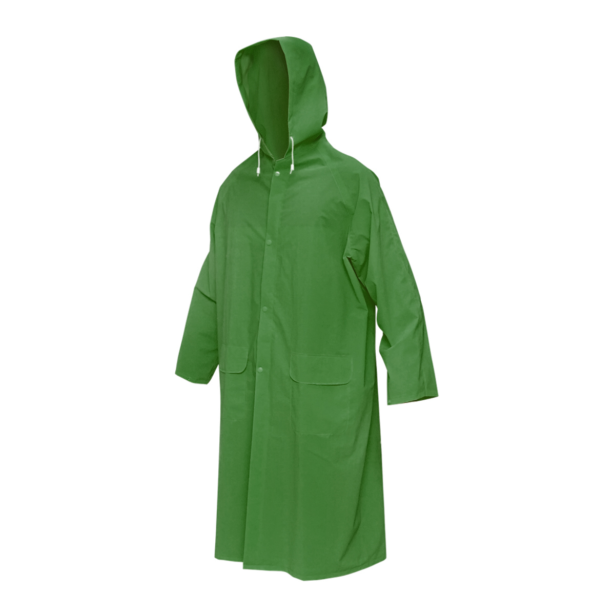 Pelerina cu gluga impermeabila XL poliester si PVC cu fante de aerisire, 2 buzunare si fermoar verde Breckner Germany - imagine 2