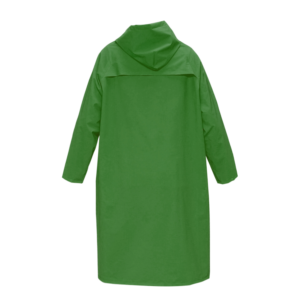 Pelerina cu gluga impermeabila XXL din poliester si PVC cu fante de aerisire, 2 buzunare si fermoar verde Breckner Germany - imagine 3
