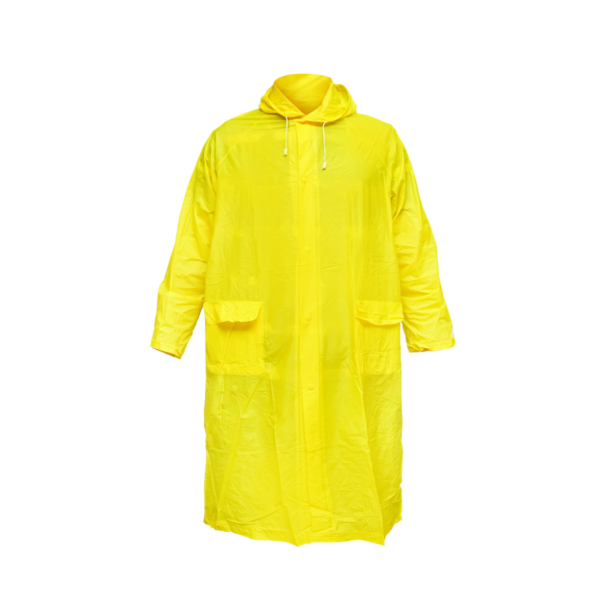 Pelerina cu gluga impermeabila L din PVC, 2 buzunare, inchidere cu capse, galben Breckner Germany - imagine 3