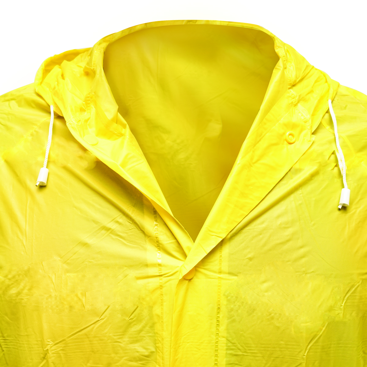 Pelerina cu gluga impermeabila M din PVC, 2 buzunare, inchidere cu capse, galben Breckner Germany - imagine 6