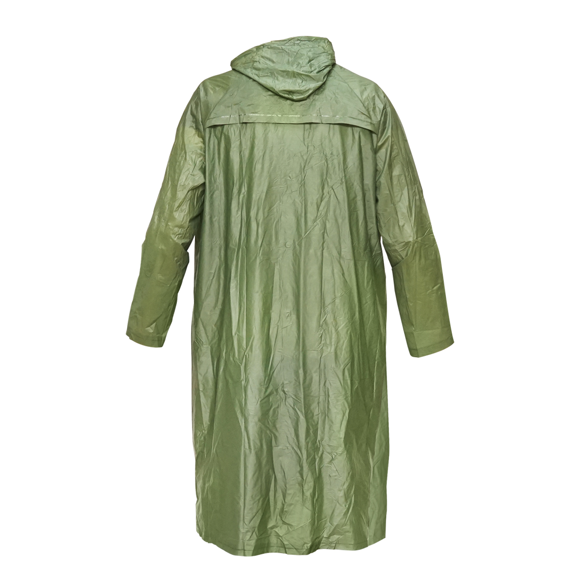 Pelerina cu gluga impermeabila XXL din PVC, 2 buzunare, inchidere cu capse, verde inchis Breckner Germany - imagine 3