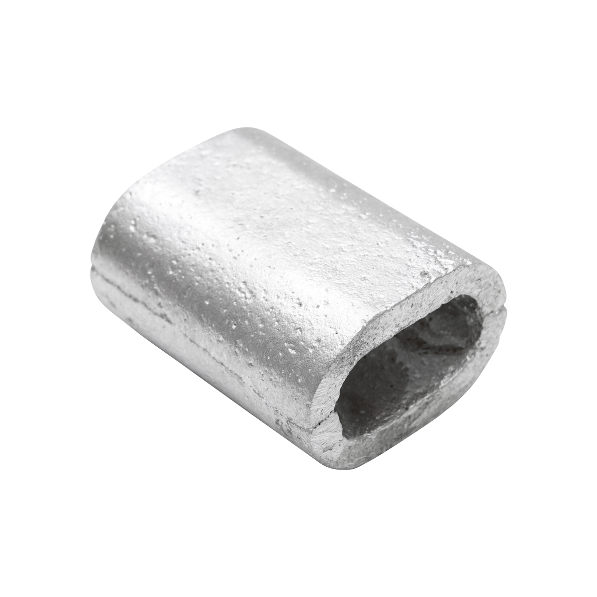 Ferula / bucsa de presare din aluminiu pentru cablu troliu 16 mm - imagine 2