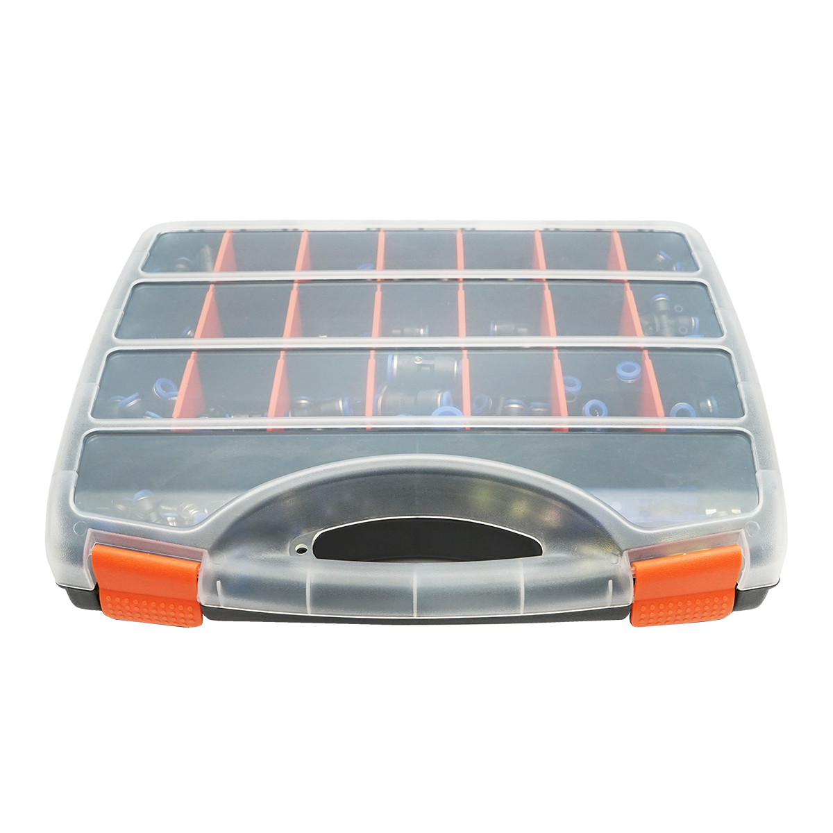 Trusa 242 piese: cleste taiat furtun polyamida, conectori, cuple rapide, mufe furtun aer comprimat Breckner Germany - imagine 3