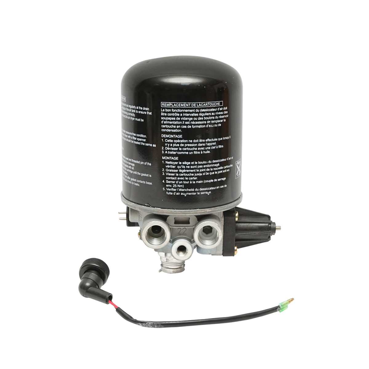 Uscator aer cu flitru pentru sistem compresor cod OEM 4324101020, 4324100202, 1487434901, LFP8654, T250W, AI12, TB1374X Breckner Germany