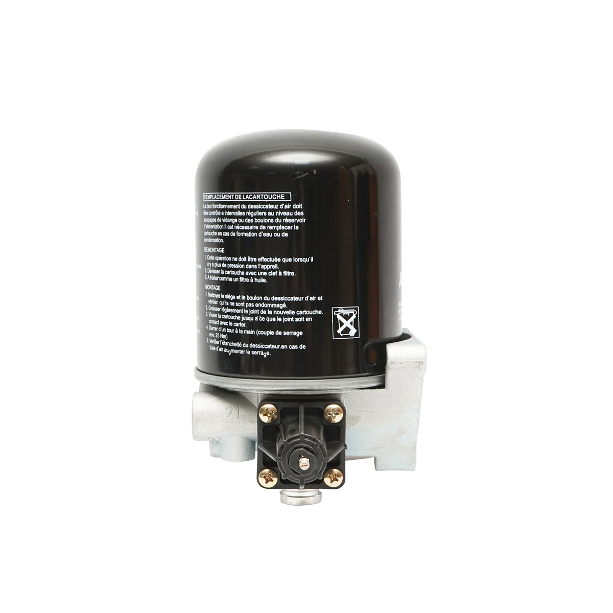 Uscator aer cu flitru pentru sisitem compresor cod OEM 4324101110, 4324100202, 1487434901, LFP8654, T250W, AI12, TB1374X Breckner Germany - imagine 2