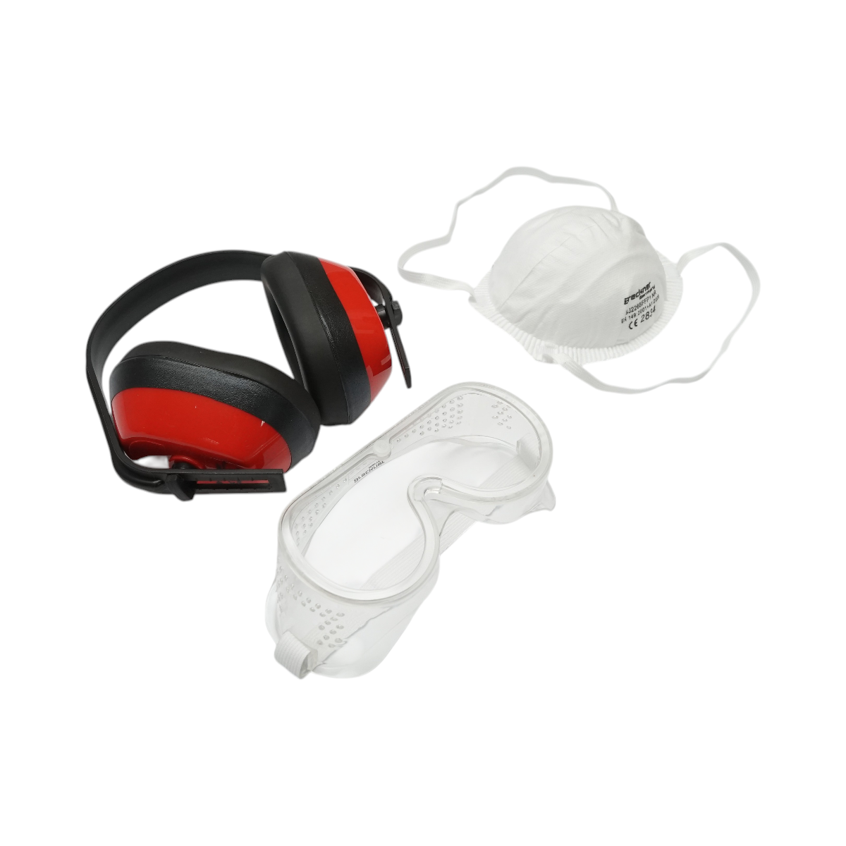 Set echipament de lucru masca praf, ochelari si casti Breckner Germany - imagine 2