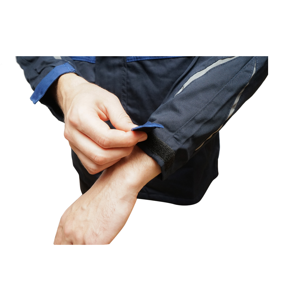 Jacheta de lucru poliester cu bumbac albastru navy S Breckner Germany - imagine 7