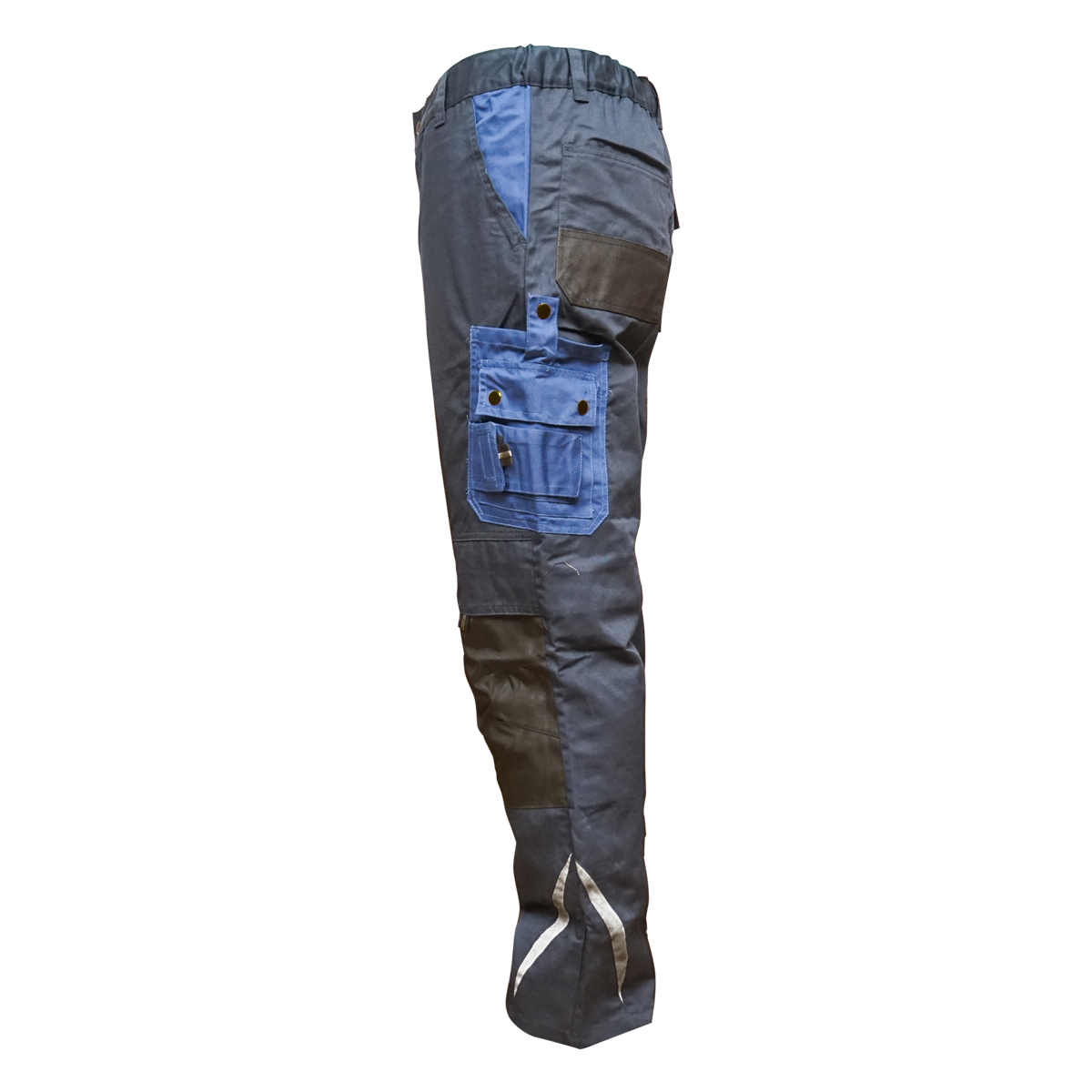 Pantaloni de lucru, poliester cu bumbac, albastru navy, XXL Breckner Germany - imagine 3