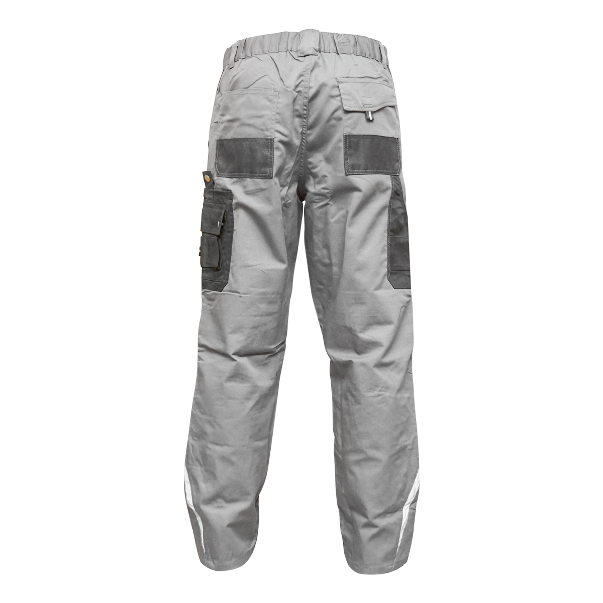 Pantaloni de lucru, poliester cu bumbac, gri cu negru, S Breckner Germany - imagine 4