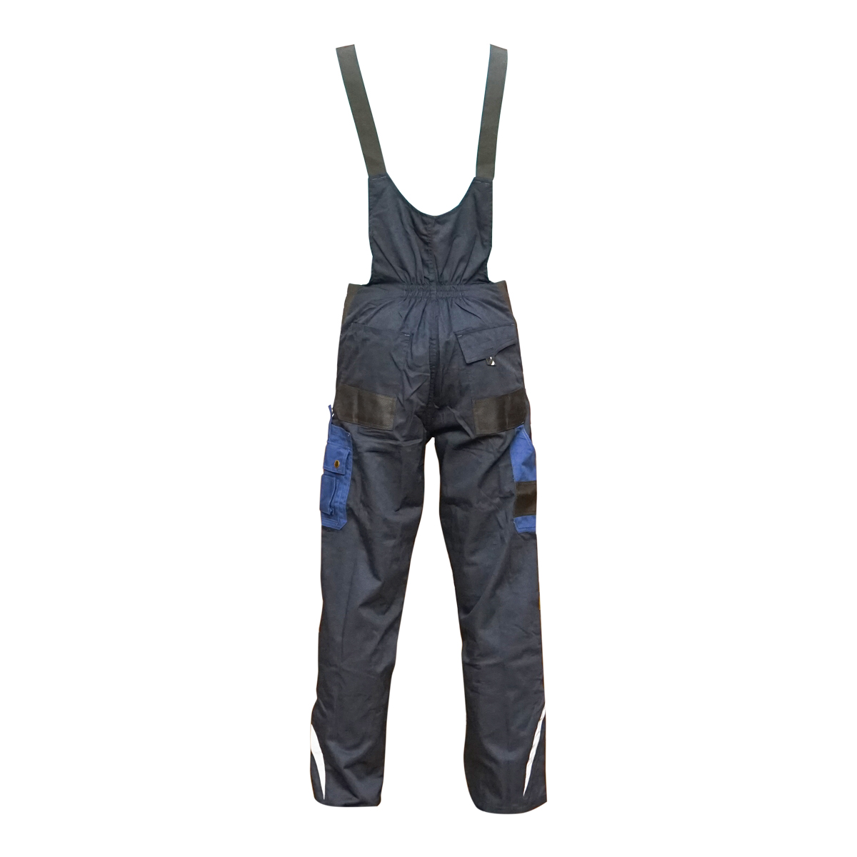 Pantaloni de lucru cu pieptar, salopeta din poliester cu bumbac, albastru navy, M Breckner Germany - imagine 4