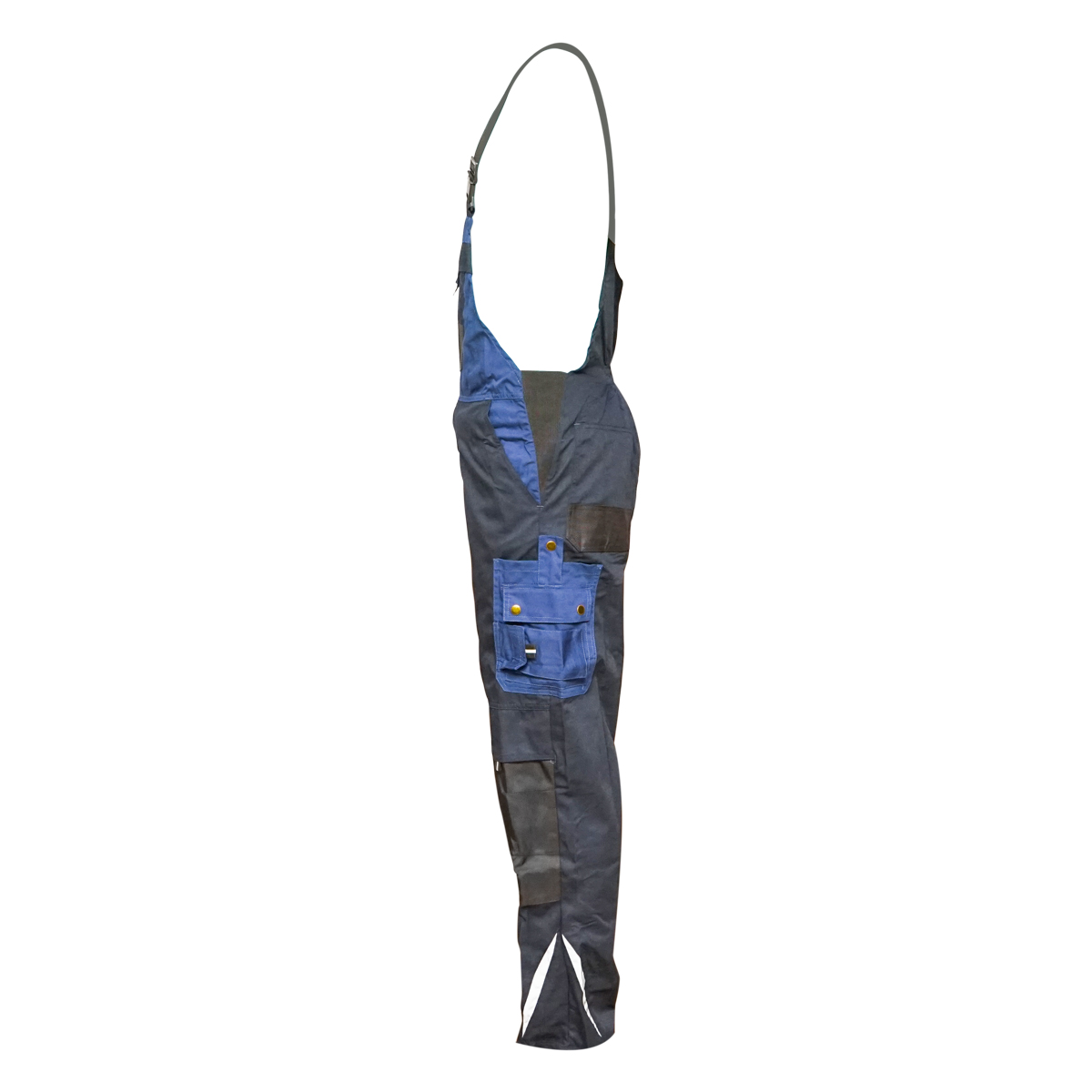 Pantaloni de lucru cu pieptar, salopeta din poliester cu bumbac, albastru navy, XXL Breckner Germany - imagine 3