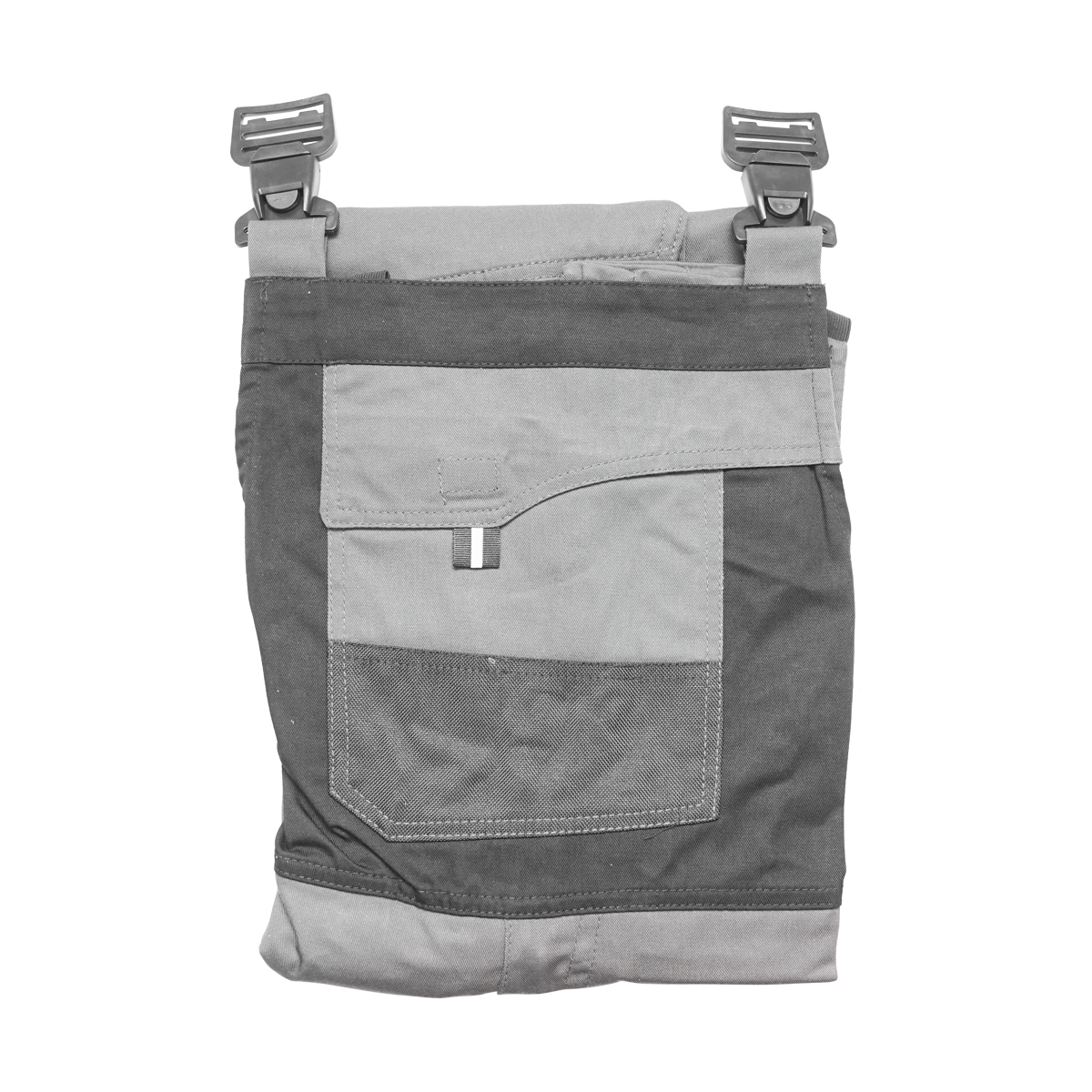 Pantaloni de lucru cu pieptar, salopeta din poliester cu bumbac, gri cu negru, XL Breckner Germany - imagine 9