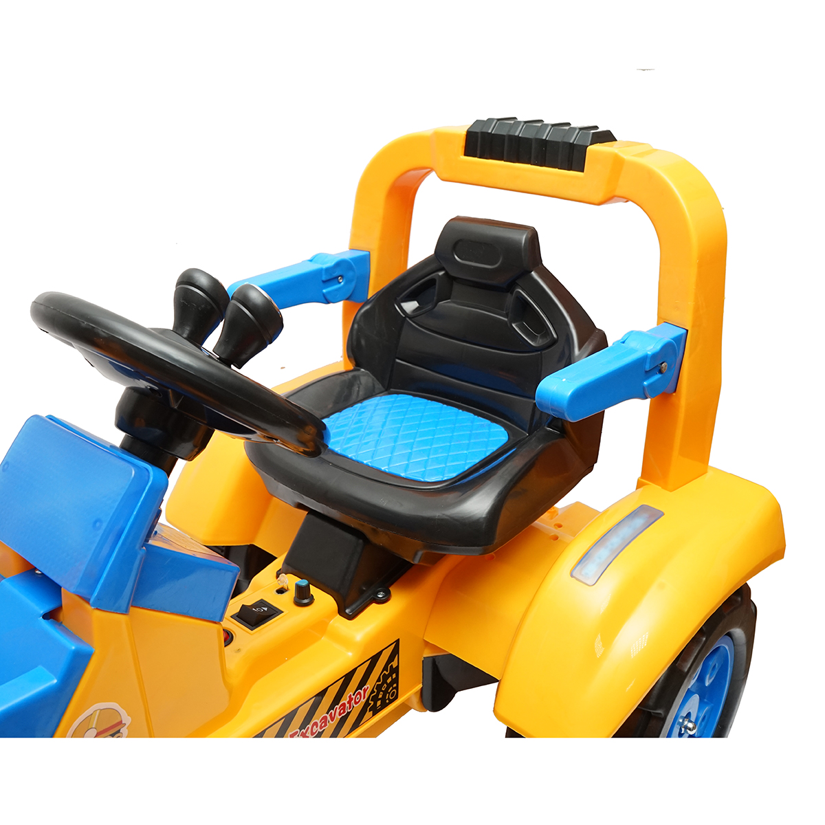 Excavator, masinuta electrica cu baterii pentru copii 3-6 ani LETU Excavator - imagine 5