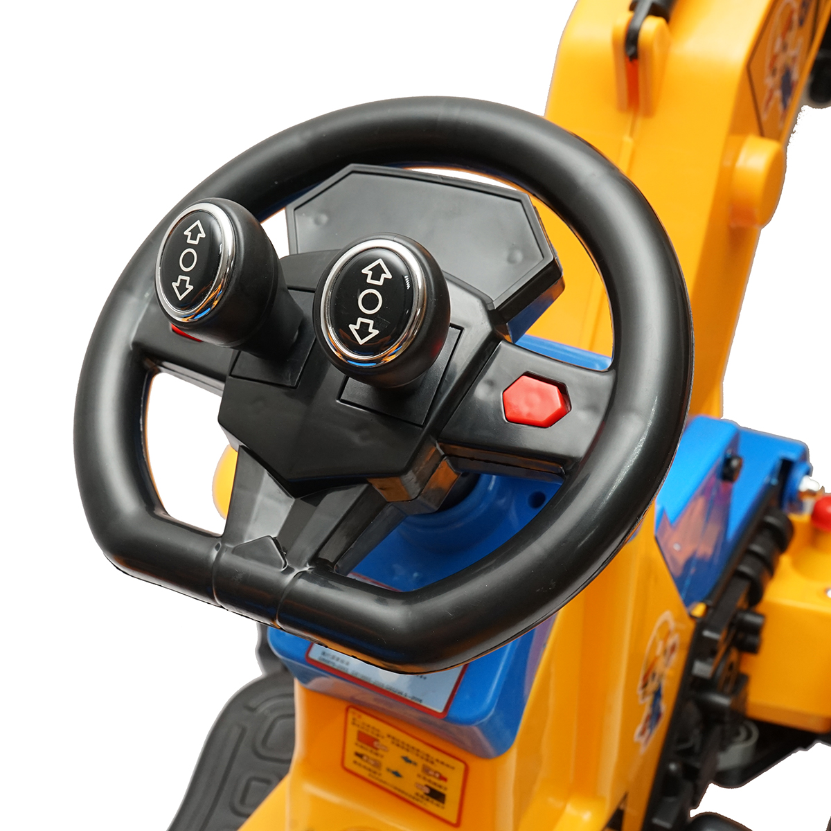 Excavator, masinuta electrica cu baterii pentru copii 3-6 ani LETU Excavator - imagine 8