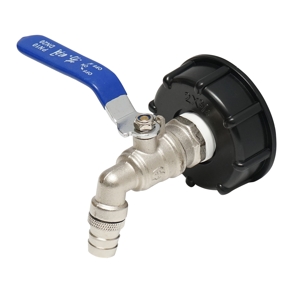 Robinet de scurgere 3/4 alama pentru bazin IBC cu filet int 60 mm Autospeed